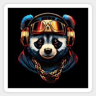 Badass Gangster Panda Sticker